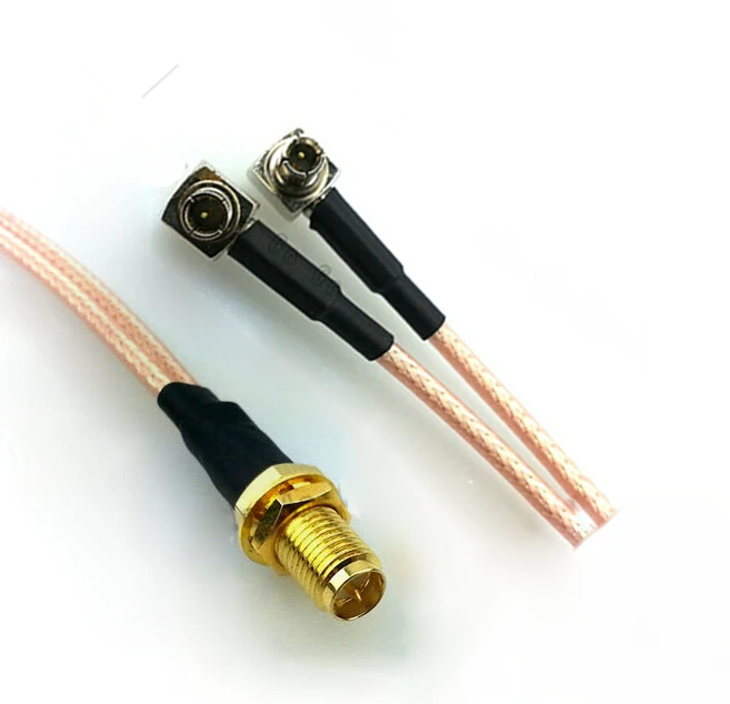 50pcs15cm RF RP SMA female to Y type 2X TS9 male Splitter Combiner