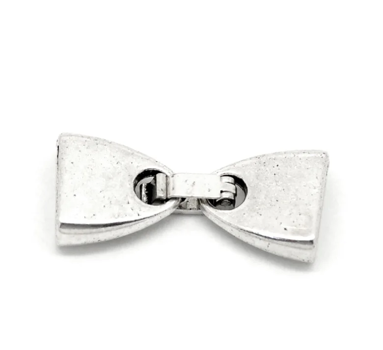 2016 10 комплектов серебристые Концевики для браслетов/ожерелий 28x13 мм (1-1/8 дюйма x 2