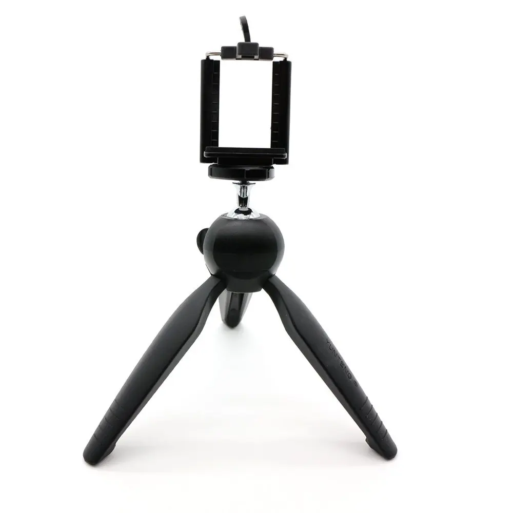 YT 228 Mini Tripod Mount + Phone Holder Clip Desktop Self Tripod for