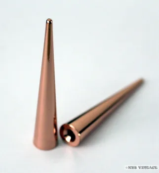 

10pc Metal Punk Spikes Gothic Cone Stud Screwback Giant 2.2'' High-quality Rose Gold