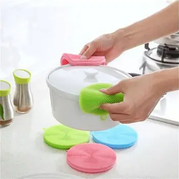 

New Multifunction Magic Cleaning Brushes Silicone Dish Bowl Scouring Pad Pot Pan Easy to clean Wash Brush Cleaning Kitchen tool