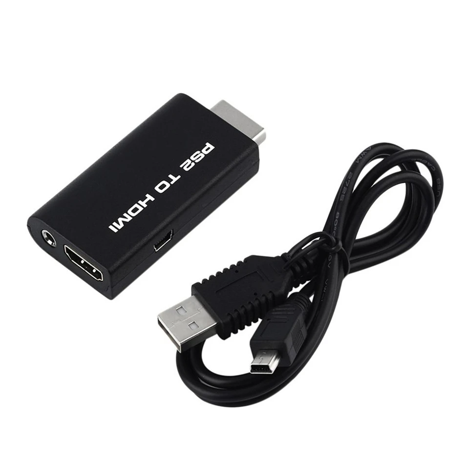 PS2 HDMI 480i 480p 576i Audio Video Converter Adapter with 3.5mm Audio Output Supports All PS2 Display Modes ps2 to HDMI Adapter (3)