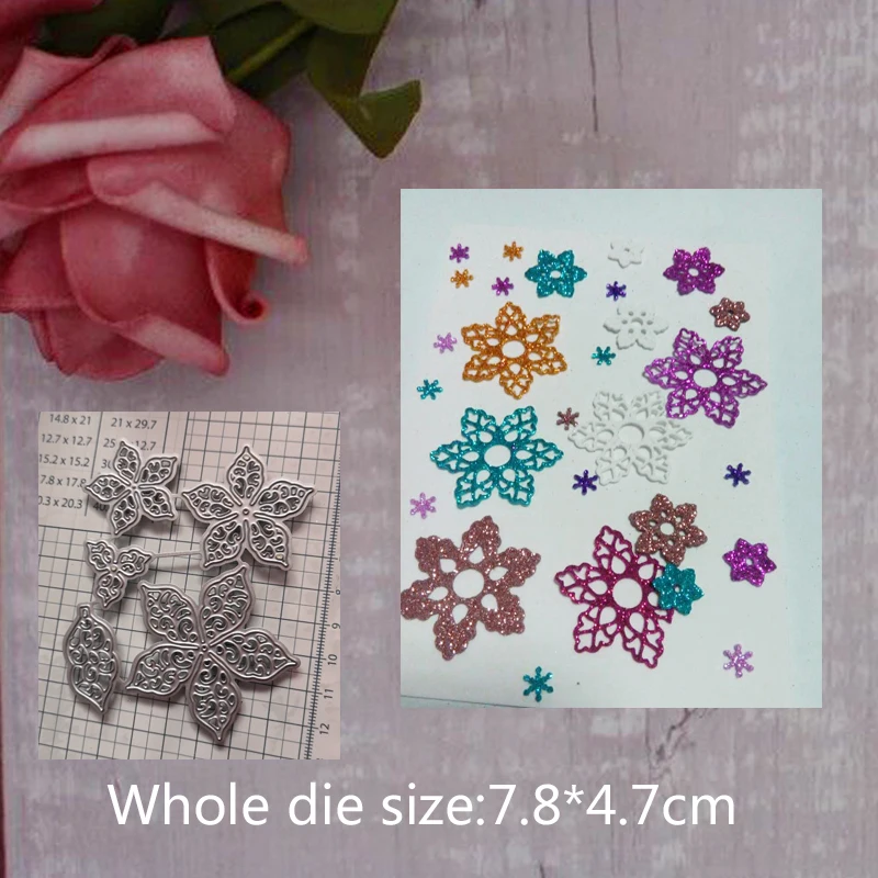 

Sun Flowers Metal Cutting Dies Frame Craft Stamp Cutting Dies Scrapbooking Embossing Stencils For Handmade Paper Cards 7.8*4.7
