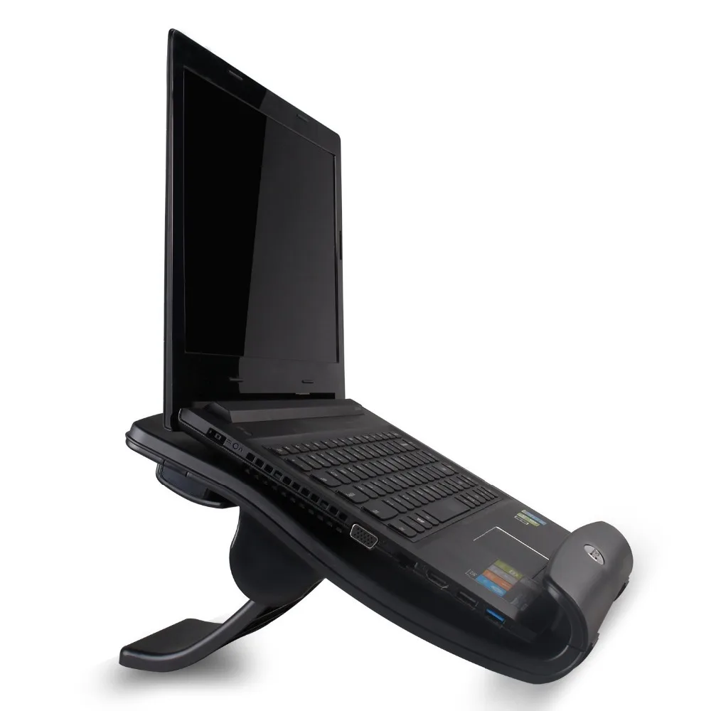 

DTBG Patented Laptop Stand Healthy Adjustable Notebook Stands Desk With 4 USB Charging Port Folding Portable Holder for 14-19''