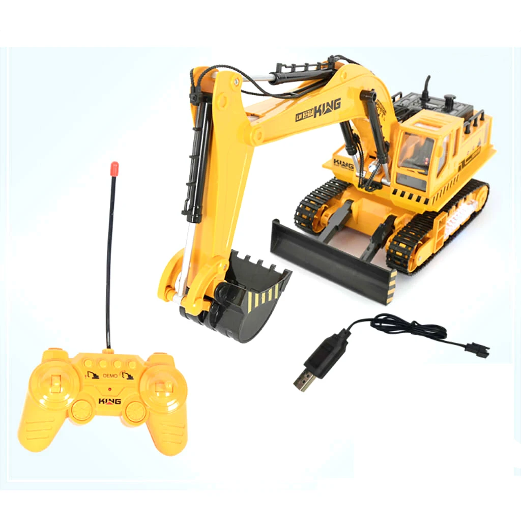 14 Channel Full Functional Remote Control RC Excavator (1/18 scale) Kids Children Toys Gift