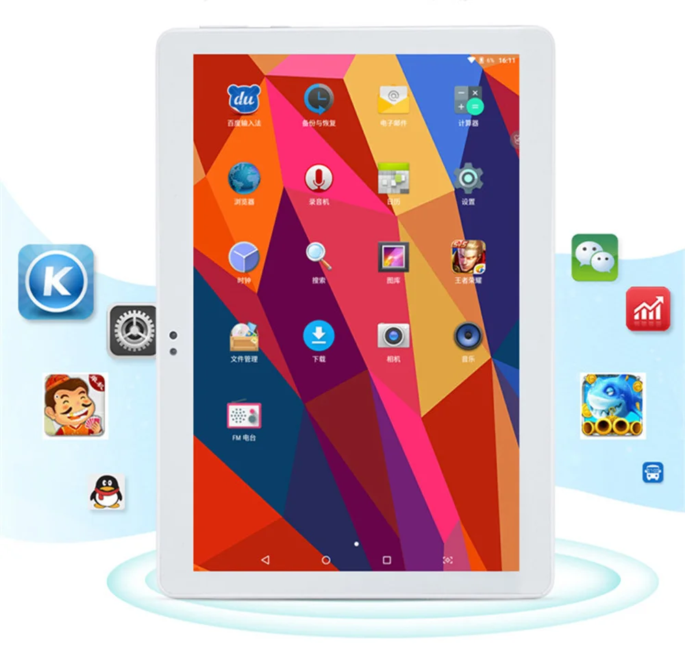BMXC 10,1 дюймов Android 7,0 Octa Ядро 64 ГБ Tablet pc 3g смартфон ips Wi-Fi Bluetooth gps Игры Обучения машина