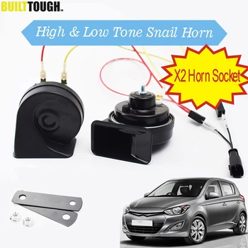 

For Hyundai i20 PB 2008 2009 2010 2011 2012 2013 2014 Snail Horn 110-125db Loud Waterproof Auto Horns Dual Tone Car Horn