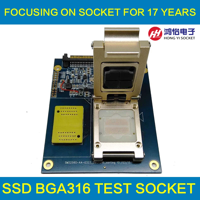 

BGA316 TSOP48 to DIP48 test solution SM2256K main controller for test SSD chips and open Card
