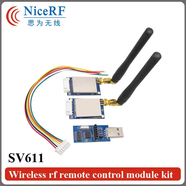 Модуль RF с интерфейсом RS485 SV611 100 мВт 868 МГц + 2 резиновых антенны 1 USB-плата |