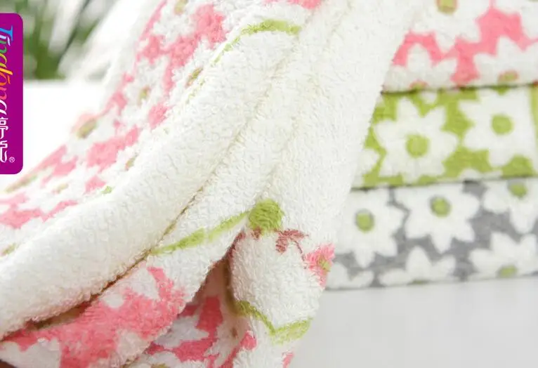 10pcs/lot Chinese style cotton plum flower pattern towel long bath