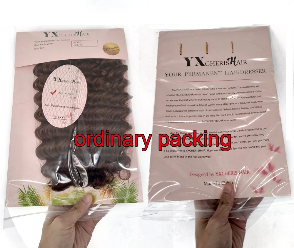 Synthetic Deep Wave Crochet Braiding Hair Extensions 10