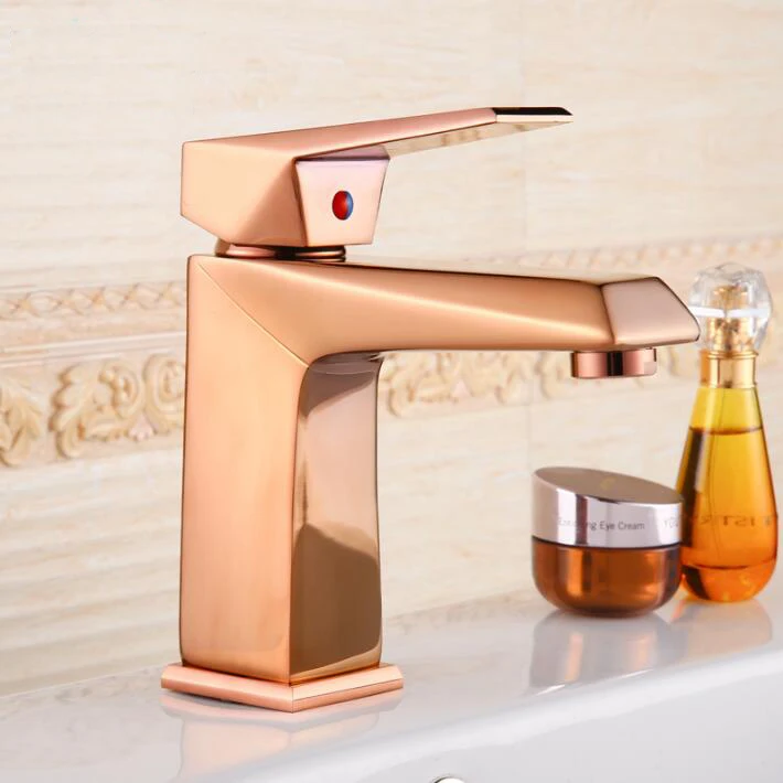 Free Shipping Euro Rose Gold finish Luxury Bathroom Basin Faucet small Single Handle with diamond Vanity Sink Mixer water Tap Free Shipping Euro Rose Gold finish Luxury Bathroom Basin Faucet small Single Handle with diamond Vanity Sink Mixer water Tap