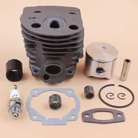 45mm Cylinder Head Piston Bearing Intake Manifold Gasket Kit For Husqvarna 55 51 50 Chainsaw Engine Motor Parts Nikasil Plate 2