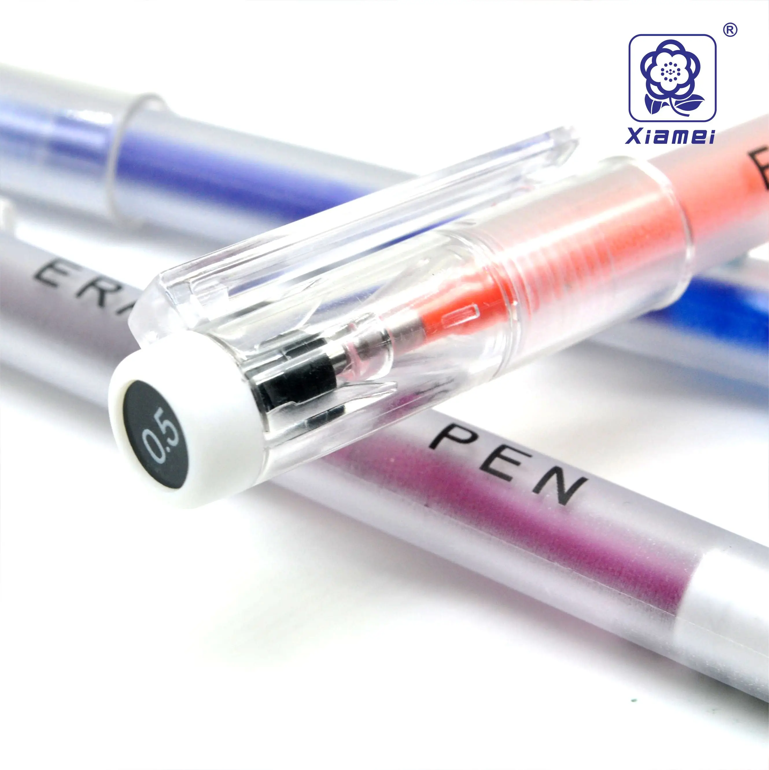 Xiamei 4 шт. стираемая ручка Канцелярия для учеников 0,5 мм ручка для письма 8 цветов Термочувствительная гелевая ручка для школы