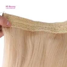Fish Wire Hair 8a Grade Miracle Fish Line Brazilian Human Hair Extensions UK Brown Blonde Straight Cabelo Humano ALIEXPRESS