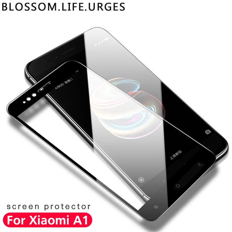 Blossom Cover Tempered Glass For Xiaomi Mi A1 5 5s 5s blossom cover tempered glass for xiaomi mi a1 5 5s 5s