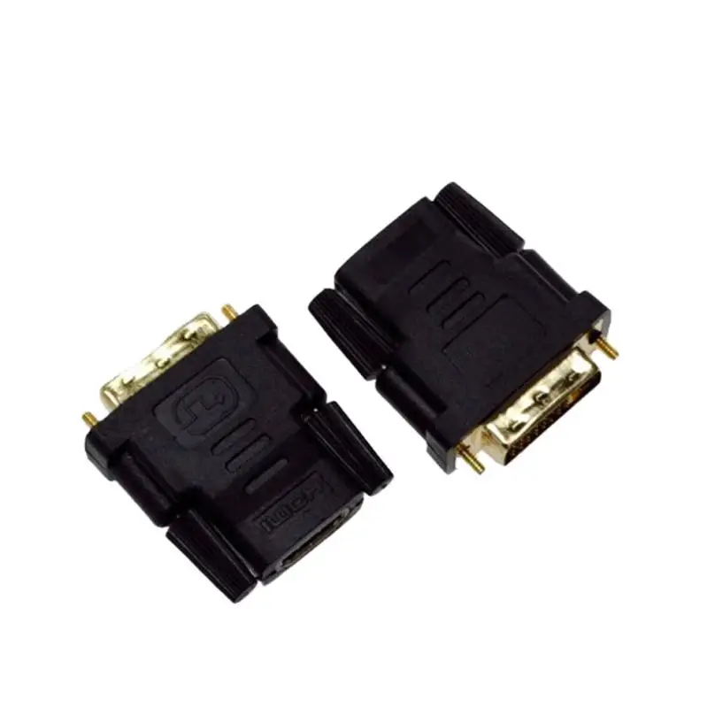 Дизайн DVI-D(24+ 1 pin) к HDMI Женский(19-pin) HD HDTV монитор дисплей адаптер usb адаптер micro usb адаптер - Цвет: Черный