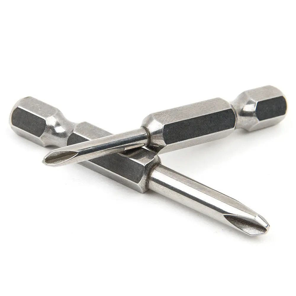2Pcs 1/4'' Hex Shank Screwdriver Tri wing Y Tip Head