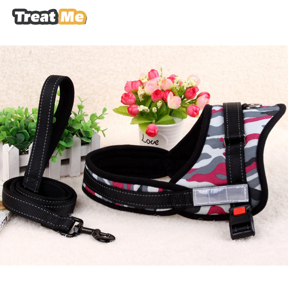 Security Pets Dogs Harness Outdoor Firm Pet Dog Harness with Soft Mesh