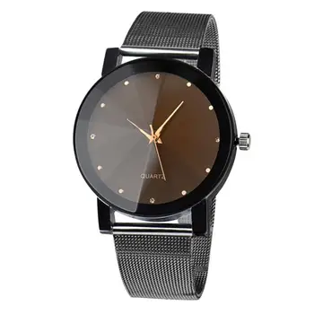 

Crystal Watches Women Luxury Stainless Steel Analog Quartz Wrist Watch Womens Clock Ladies Mesh Band Bracelet Watches #YL5
