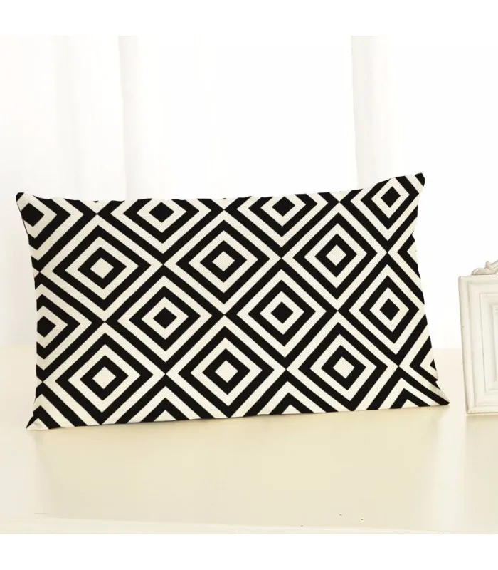 30x50 Высокое качество креативная Мода стиль геометрический принт домашний декор наволочка хлопок из льна для стула подушки Cojines