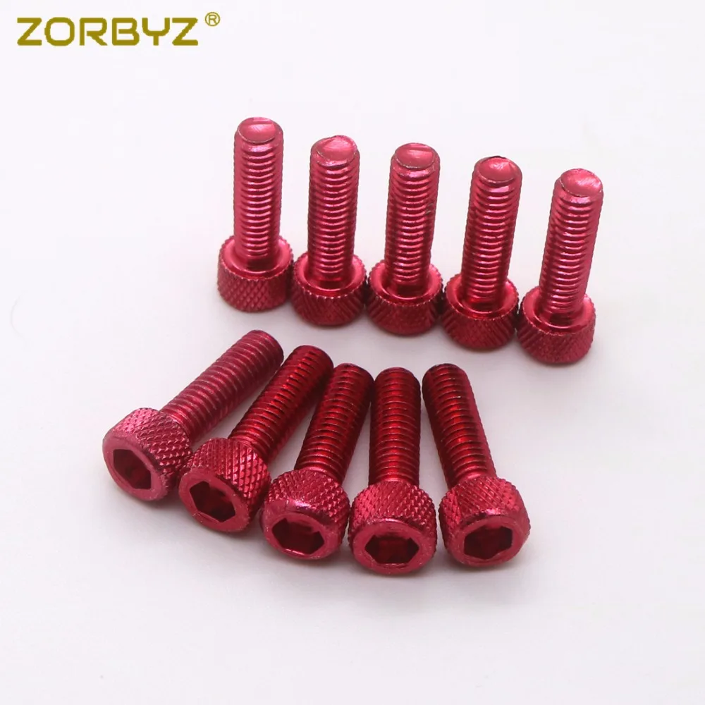 ZORBYZ 10 шт. 6 мм красные/синие/Золотые мотоциклетные болты винт для мотоцикла