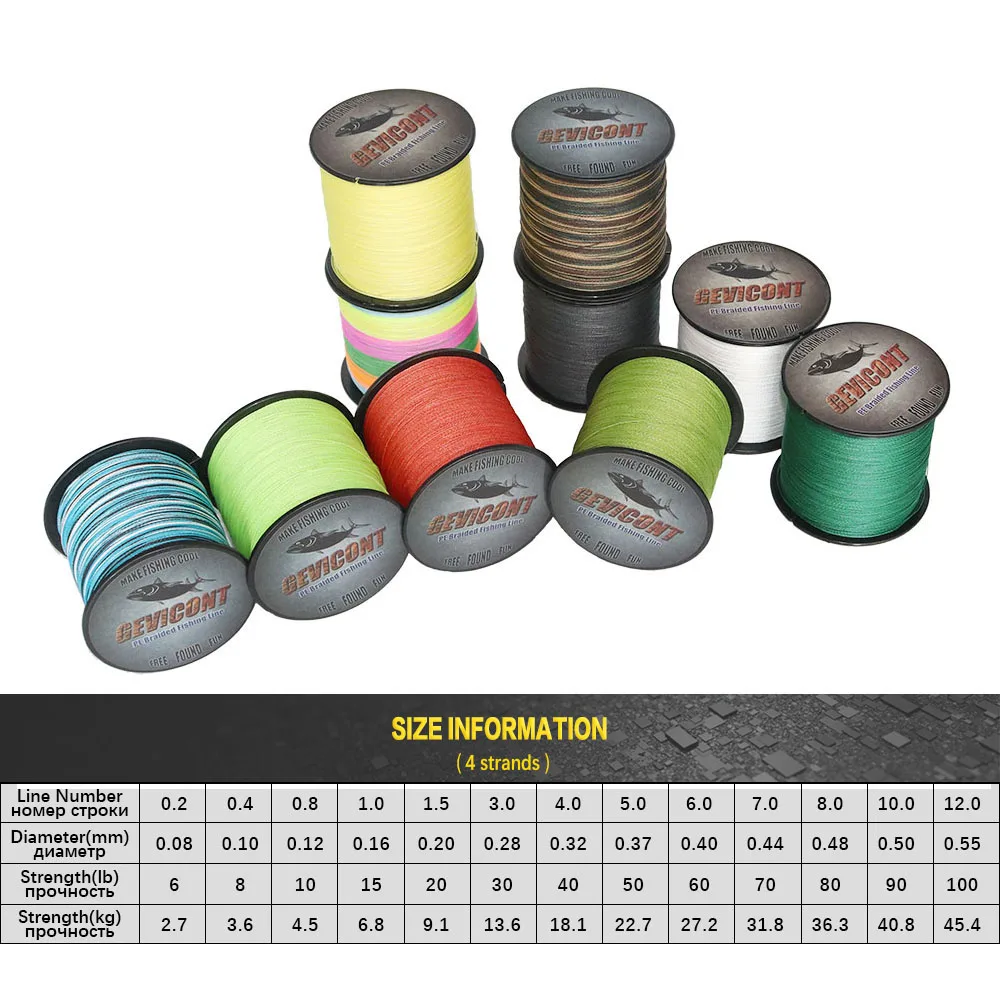 Braided Fishing Line Camo, Gevicont Fishing Line, Multifilament Line