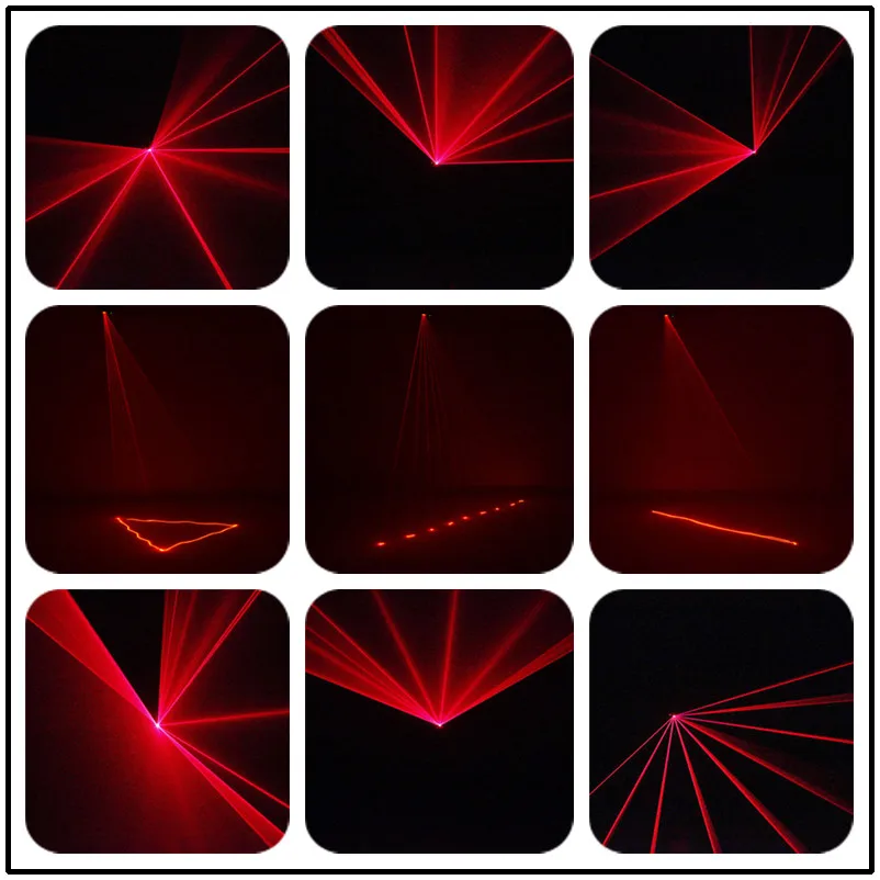 Festa de Natal Show de Varredura de Feixe Iluminação de Palco 8ch Aucd Mini ir Remote Dmx 100 mw Laser Vermelho Dpss Luzes Projetor dj Discoteca Dm r100 10 disco dj festa de natal mostrar feixe