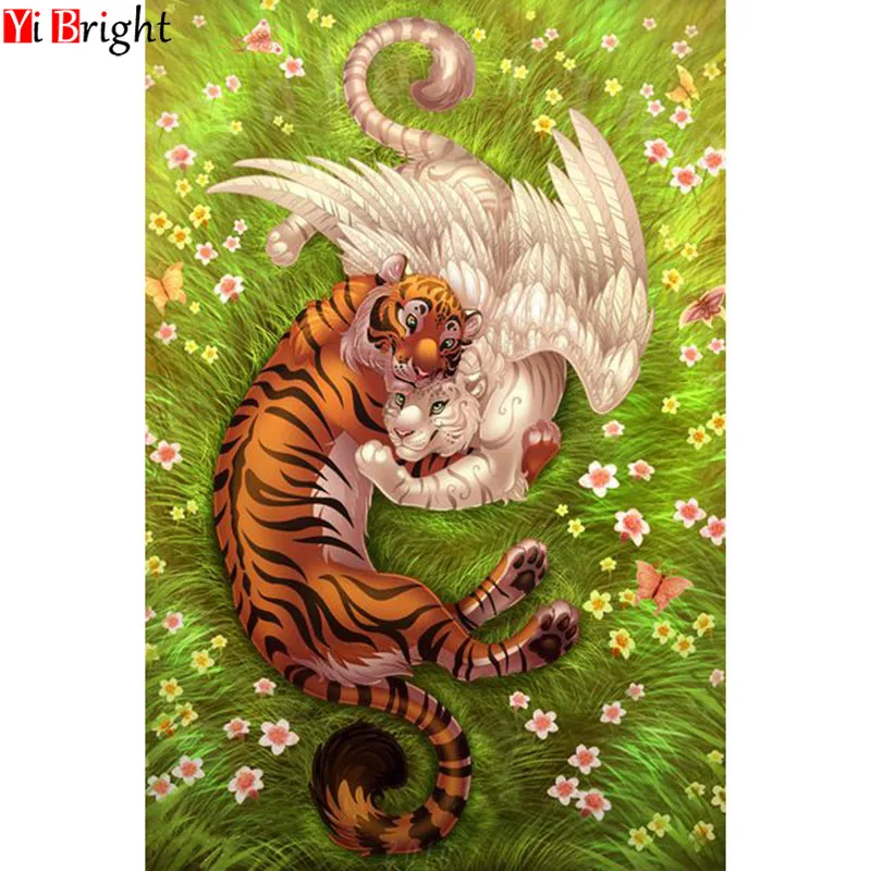 

5D DIY Diamond Painting animal Picture Of Rhinestone Diamond Embroidery tiger Full Square Diamond Mosaic Cross Stitch XY1
