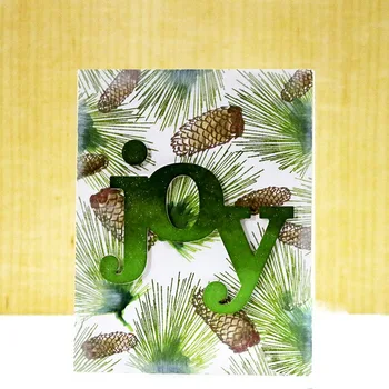 

Letters Joy Metal Cutting Dies Stencils For DIY Scrapbooking Decorative Embossing Suit Paper Cards Die Cutting Template 2019