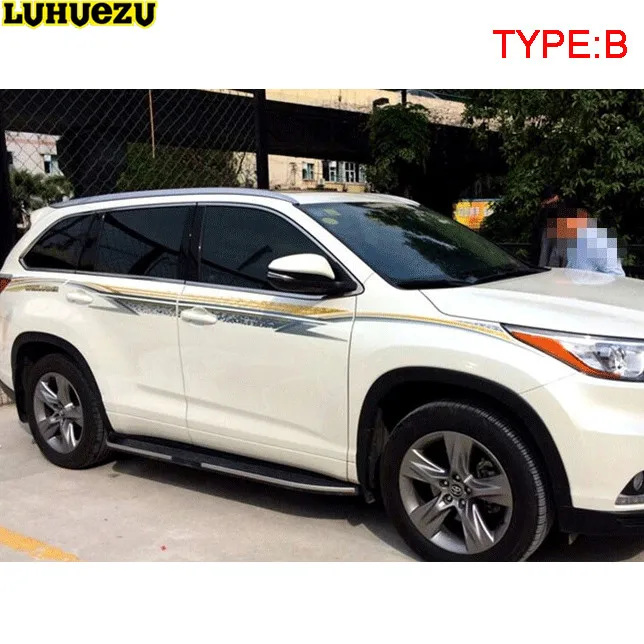 Luhuezu 3M стикер кузова автомобиля для Toyota Highlander Kluger- аксессуары - Название цвета: TYPE B