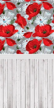 

5X10ft Thin fabric cloth Printed photography background floral backdrop for photo Studio F-1126