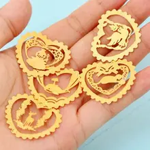 Новые Любовь животных золотые металлические закладки творческий Круглый мини выдалбливают закладки для книг подарок Творческие продукты канцелярские