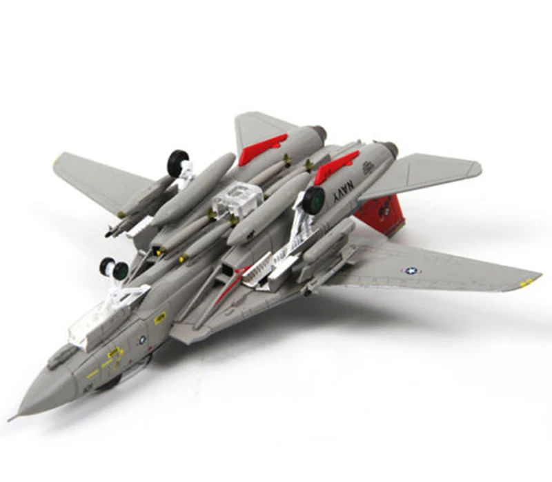 Коллекционная модель 1/100 г., модель Grumman F-14 Tomcat Diecast, самолет ВМС США, игрушка боец, модель для детей, подарки для фанатов