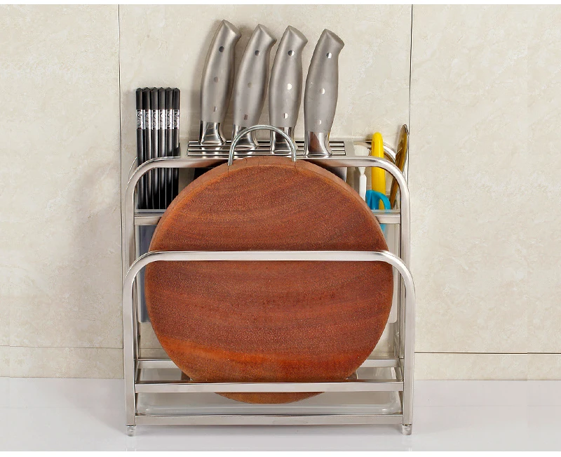 Сумка для ножей из нержавеющей стали держатель для ножей стойка для кухонной посуды органайзер для хранения столовых приборов разделочная доска нож Ножи Ножницы