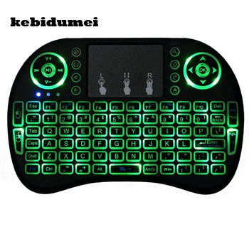 

kebidumei Mini i8 English 2.4GHz Wireless Keyboard Air Mouse Touchpad Handheld Backlit for Android TV BOX Mini PC wholesale