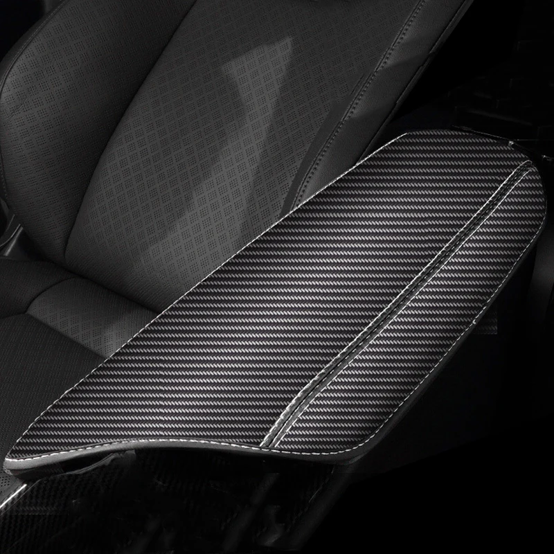 

RHD Carbon Line PU Leather Car Armrest Box Cover For Toyota C-HR 2018 Center Console Armrest Case For Toyota CHR 2017 2018 2019