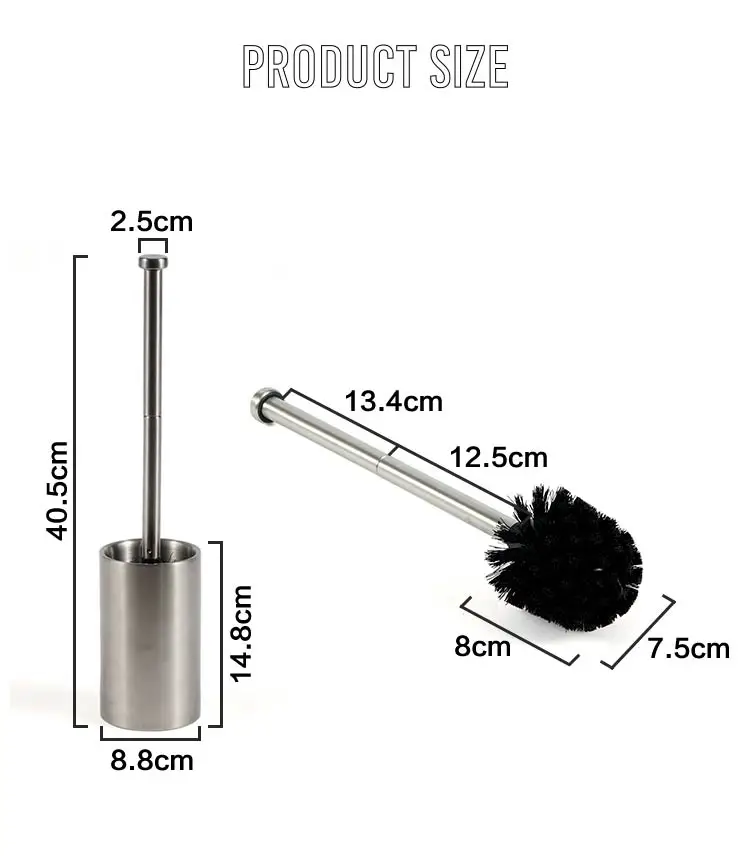ORZ нержавеющая сталь держатель для туалетной щетки ванная комната инструменты для чистки щетка с подставкой унитаз очиститель аксессуары для ванной комнаты