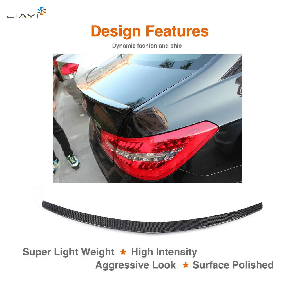 Carbon Fiber for Mercedes Benz E-class W207 C207 2D Coupe Boot Trunk Spoiler