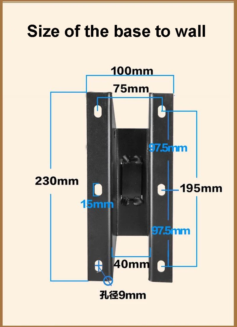 BL-WD328 Профессиональный 2 шт(1 пара) Наклонный вращающийся объемный держатель для динамика настенный держатель с металлической пластиной