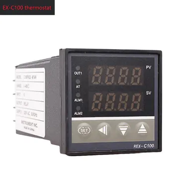 

Digital PID Thermostat Temperature Controller Digital REX-C100 + 40A SSR Relay + K Thermocouple Probe