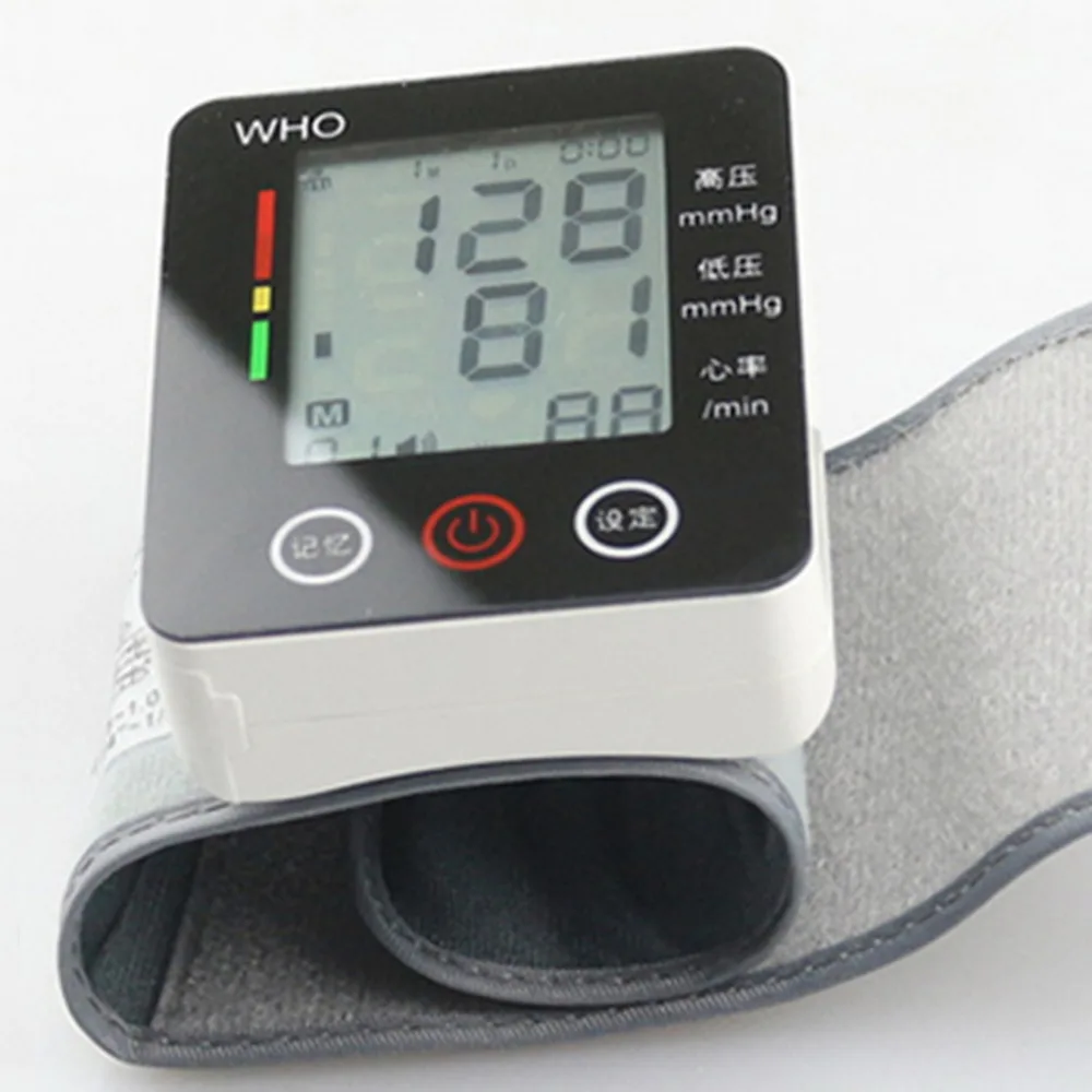 CK W132 Touch Wrist Blood Pressure Monitor Watch Medical Arm Meter