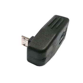 

10pcs/lot CY 90d down Angled Micro USB to USB female Host OTG adapter for N7100 i9100 i9500