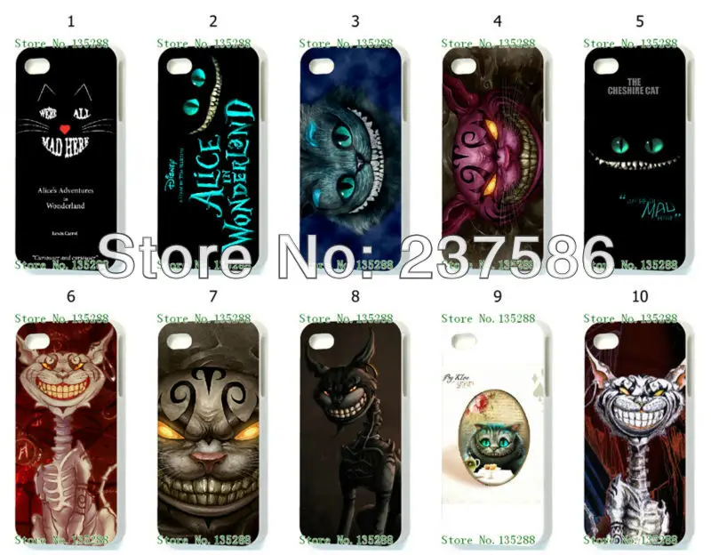 2014 Hot free shipping New 10pcs/lots wholesale new alice hard white case cover for iphone 4 4S 4G |