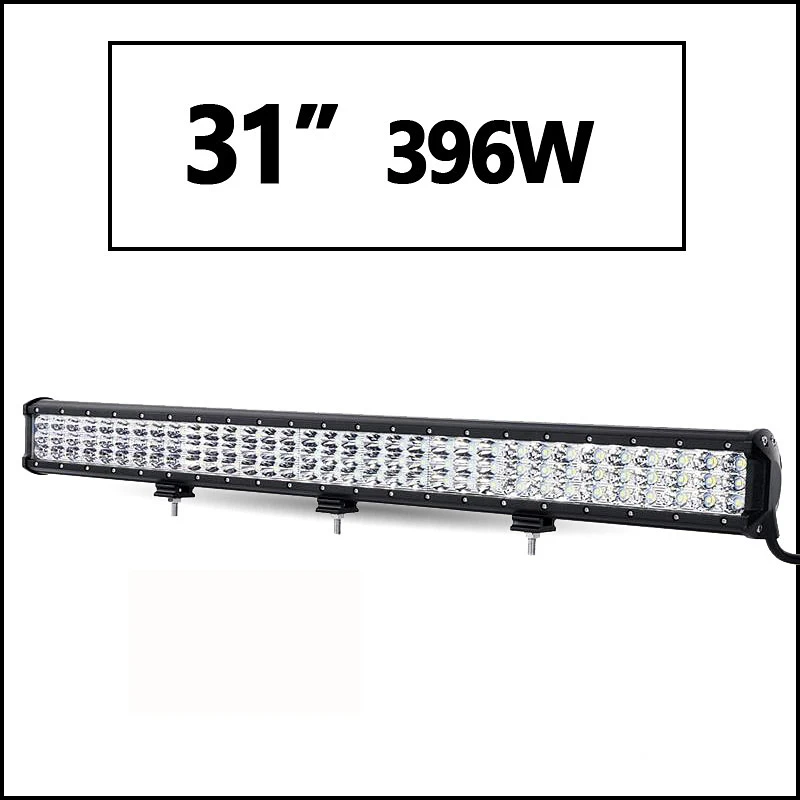 Oslamp 1" 20" 2" 28" 3" 44" 3-строки, светодиодные панели offroad combo Луч работы свет бар DC12v 24 В Грузовик внедорожник ATV 4WD 4x4 привело бар - Цвет: 31inch no wire