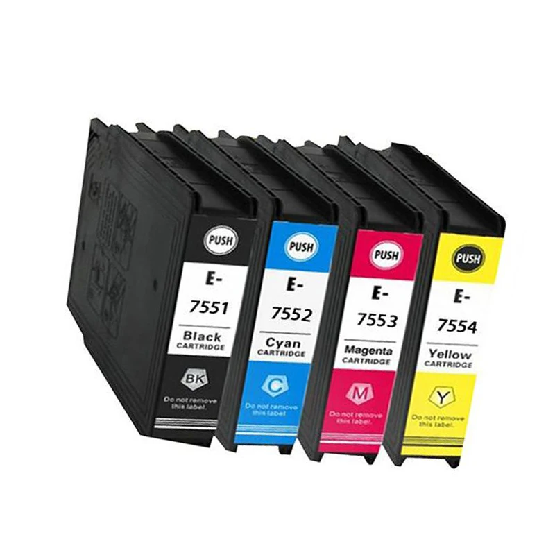 Чернильный картридж T7551 T7552 T7553 T7554 для картриджей Epson с зеркальной идентификацией