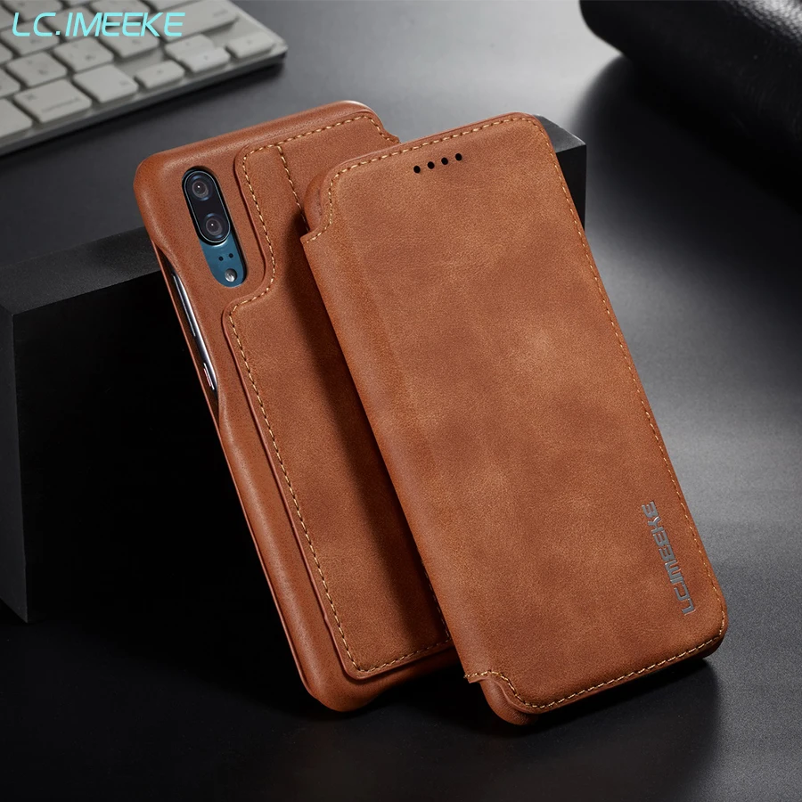 Роскошный Ретро Чехол из искусственной кожи с откидной крышкой для Huawei P20 P30 Pro Lite