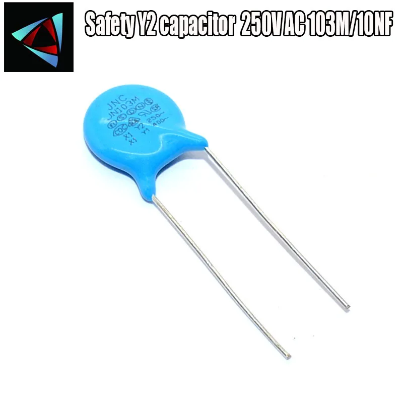 16PCS 250V AC 103M/10NF Safety Y2 capacitor in Capacitors from