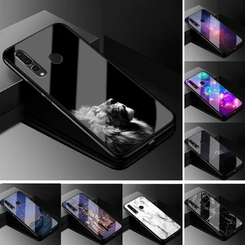 

For Huawei Honor 10i Case Honor 10i PC Plastic Glass Phone Case Black TPU Bumper Cover for Huawei Honor 10i HRY-LX1T 10 i Cover