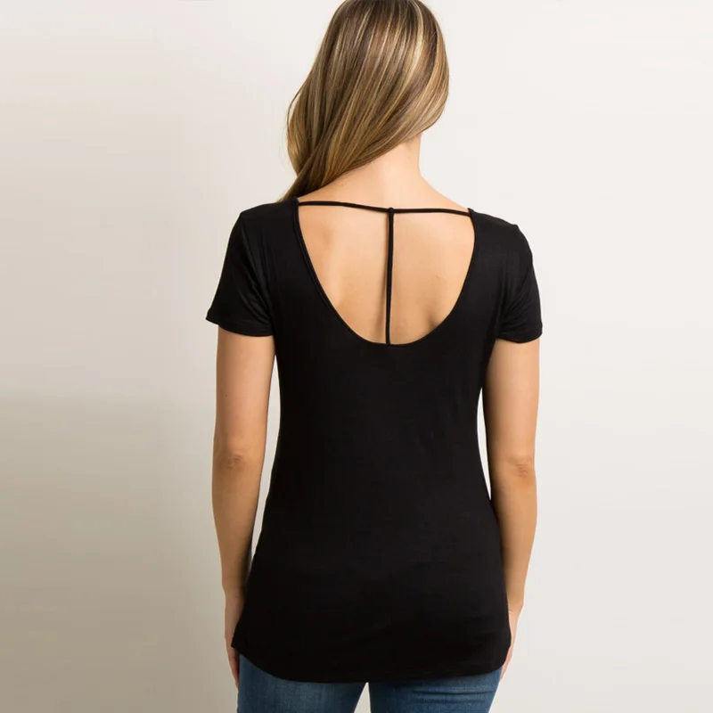 maternity blouse AS1771 black 006